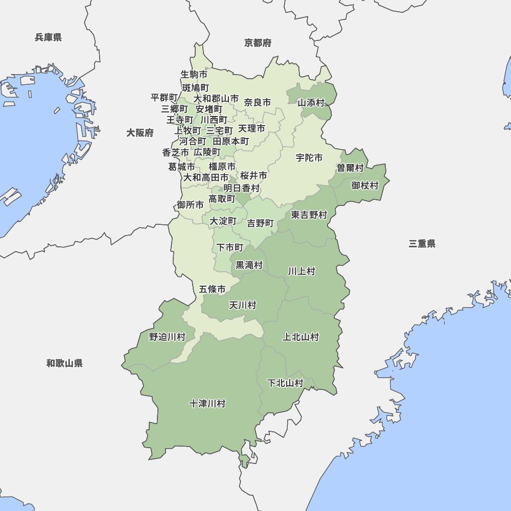 奈良県地図
